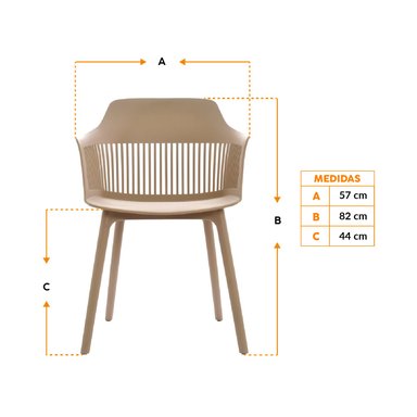 SILLA DE DISEÑO BONNO GALES ARENA - 2