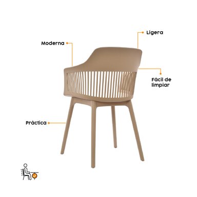 SILLA DE DISEÑO BONNO GALES ARENA - 4