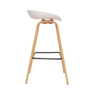 SILLA BAR BONNO BANCO MISURI FIJO 65 CM BLANCO - 3