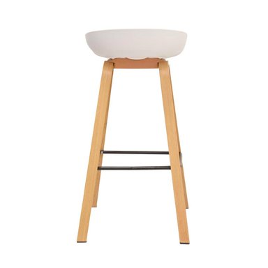 SILLA BAR BONNO BANCO MISURI FIJO 65 CM BLANCO - 4