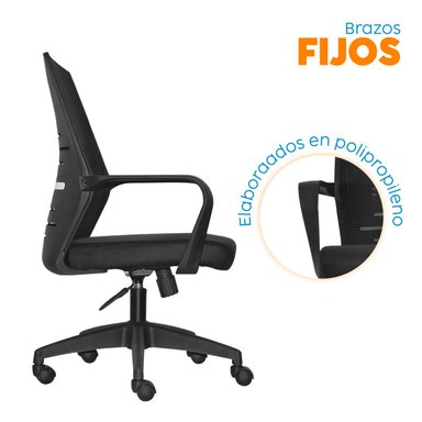 SILLA EJECUTIVA FRANZ MALLA NEGRA BONNO - 4