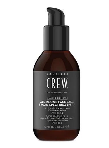 CREMA AMERICAN CREW ALL IN ONE FACE BALM 2 EN 1 AFTER SHAVE + HIDRATANTE SPF 15 170 ML - 1