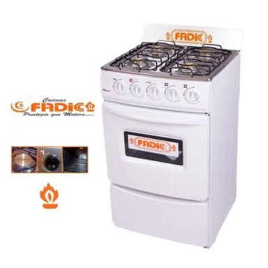 COCINA A GAS GLP FADICC 4H CON RESPALDAR Y HORNO SAMI BLANCO - 2