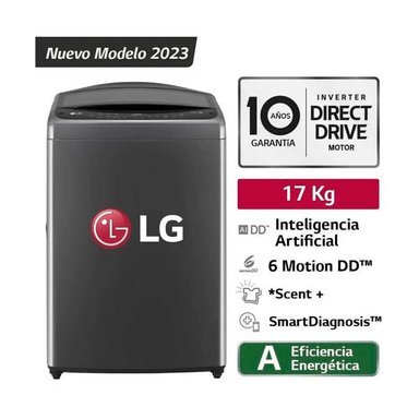 LAVADORA 17 KG CARGA SUPERIOR WT17BVTB NEGRO CLARO - 1