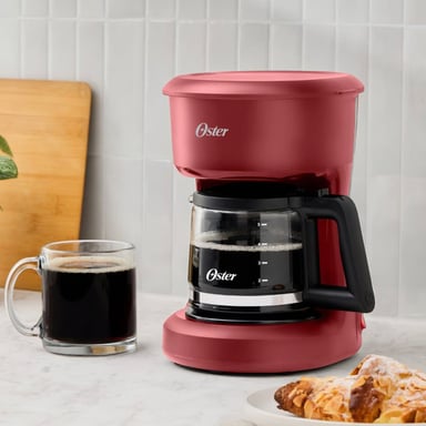 CAFETERA OSTER 5TZ DE FILTRO REUTILIZABLE BVSTDCS51R ROJA - 5