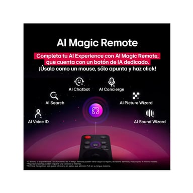 TELEVISOR LG LED 4K UHD THINQ AI SMART 50' 50UA7300PSB + CONTROL MAGIC 2025 - 4