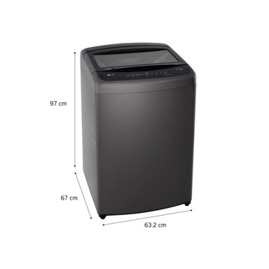 LAVADORA 19 KG TURBODRUM CARGA SUPERIOR NEGRO WT19BVTB - 4