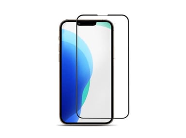 CASE IPHONE 14 SILICONA AZUL + MICA VIDRIO COMPLETO - 3