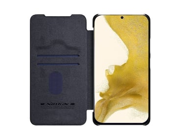 CASE SAMSUNG GALAXY S23 NILLKIN FLIP COVER QIN LEATHER NEGRO - 3