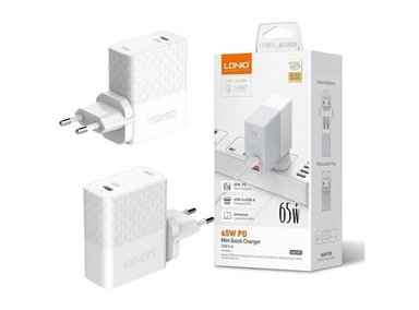 CARGADOR LDNIO CARGA RAPIDA DE PARED 40W USB-C PD CABLE C A C A1405C - 1
