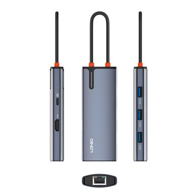 ADAPTADOR LDNIO DS-16H HUB 6 EN 1 PD3.0/100W MAX 4K HD VELOCIDAD 5 GBPS - 3