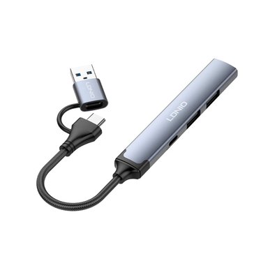 ADAPTADOR HUB LDNIO DS-64C USB +TIPO C 4EN 1 MULTIFUNCIÓN - 1
