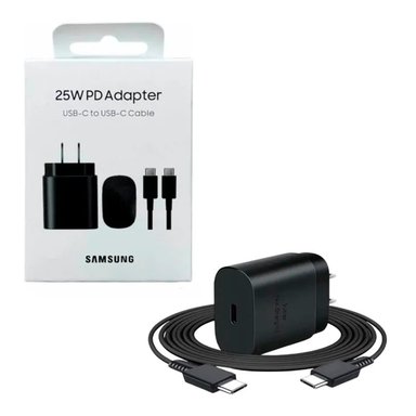 CARGADOR SAMSUNG 25W EP-TA800 + CABLE C A C PARA GALAXY A55/A56 NEGRO - 3