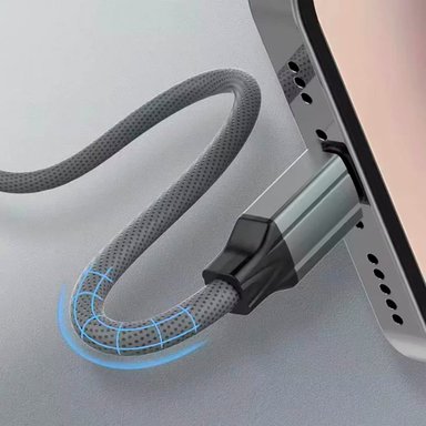 CABLE LDNIO 30W TIPO-C A LIGHTING 2M NYLON LC442I - GRIS - 4