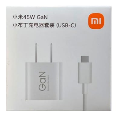 CARGADOR XIAOMI 45W GAN CABLE C A C PARA REDMI NOTE 14 PRO - 1
