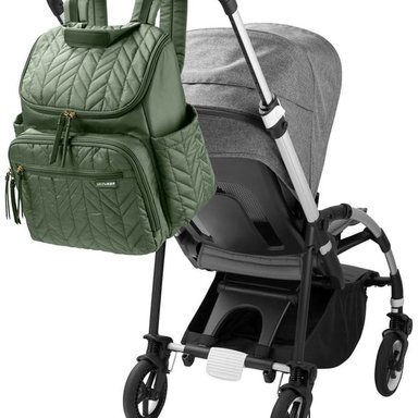 BOLSO PAÑALERO FORMA VERDE SALVIA - 2