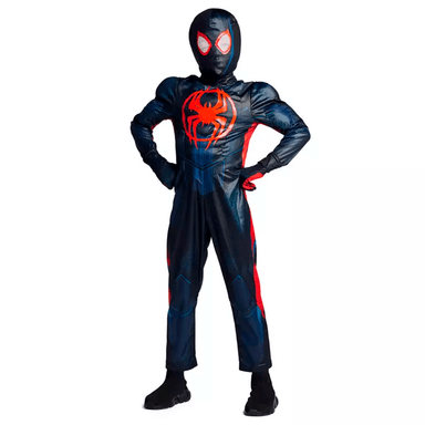 DISFRAZ NIÑO DISNEY NEGRO BRILLANTE SPIDER-MAN MILES MORALES : A TRAVÉS DEL SPIDER-VERSE - 1
