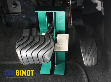 SEGURO BLOQUEO TRABA PEDAL TIMÓN VOLANTE ANTIRROBO (COMBO) - 2