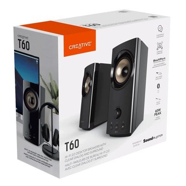 PARLANTE CREATIVE 2.0 BLUETOOTH SURROUND HI-FI CLEAR DIALOG T60 - 4
