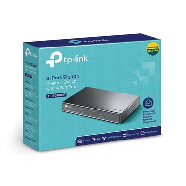 TP-LINK - SWITCH TL-SG1008P 8 PUERTOS GIGABIT 4 PUERTOS POE+ - 3