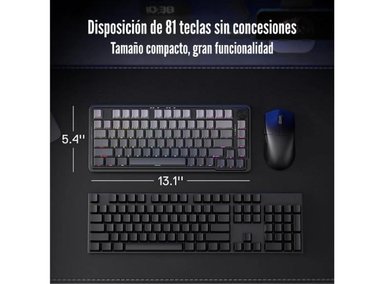 REDRAGON - TECLADO UCAL PRO K673 RGB WIRELESS BLACK - 5