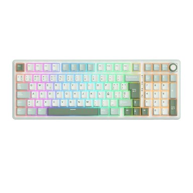 ROYAL KLUDGE - TECLADO R98PRO WIRED 98% SKYCYAN SWITCH CREAMY - 1