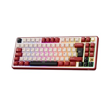 TECLADO ROYAL KLUDGE RK X87 WIRELESS 75% RED SWITCH CREAMY - 1