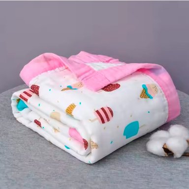 MANTA DE MUSELINA PARA BEBE 100% ALGODÓN 6 CAPAS - 1