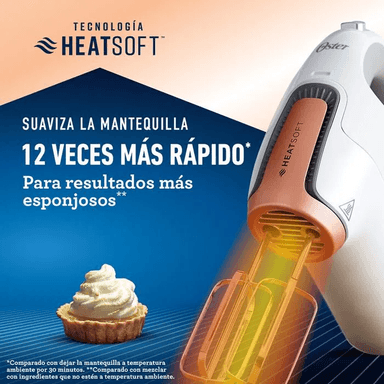 BATIDORA DE MANO OSTER FPSTHMAMR 053 TECNOLOGIA HEATSOFT - 4