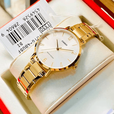RELOJ CASIO MUJER ANÁLOGO DORADO LTP VT01G-4BUF - 2