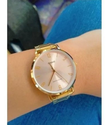 RELOJ CASIO MUJER ANÁLOGO DORADO LTP VT01G-4BUF - 3