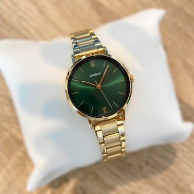 RELOJ CASIO MUJER ANÁLOGO DORADO LTP-VT02G-3A ACERO - 3
