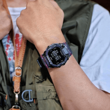 RELOJ CASIO G-SHOCK UNISEX DIGITAL GBD 200SM-1A6 G-SQUAD VITAL BRIGHT SERIES BLUETOOTH - 5