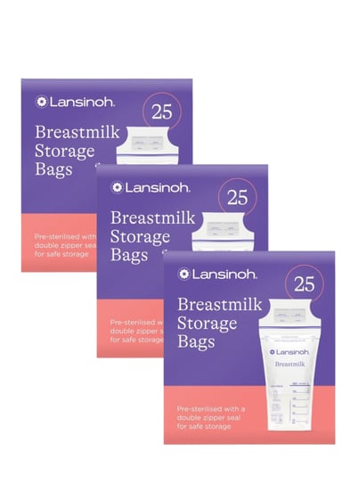 PACK 3 UNDS BOLSA DE ALMACENAMIENTO DE LECHE LANSINOH 75 UND - 1