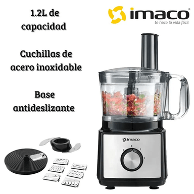 PROCESADOR DE ALIMENTOS IMACO FP7581 8 EN 1 POTENCIA 750 W - 4