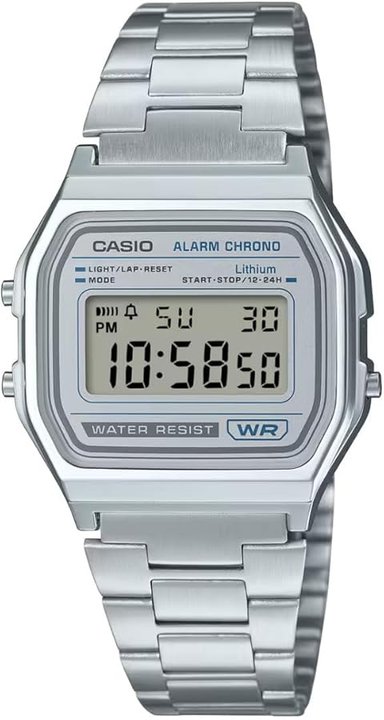 RELOJ CASIO VINTAGE A158WEA-7 - PLATEADO - 1