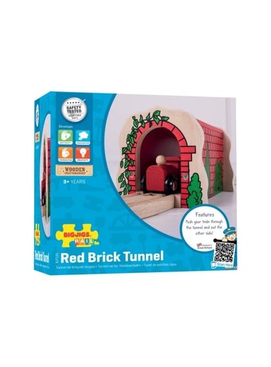 ACCESORIO BIGJIGS TÚNEL DE LADRILLO ROJO - 5