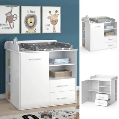 COMODA MUEBLES GAUDI CAMBIADOR DE BEBE TADEO BLANCO - 3
