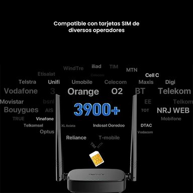 TENDA ROUTER 4G LTE 4G03 PRO WIFI 300MBPS SIM - 5
