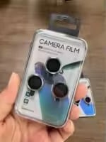 MICAS DE CAMARA INDIVIDUALES ESCARCHA PLATA PARA IPHONE 14 / 14 PLUS - 2