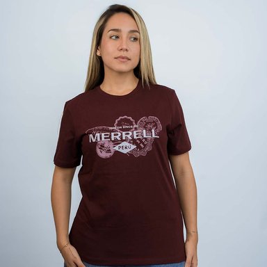 POLO MUJER PERU GRAPHIC GUINDA - 1