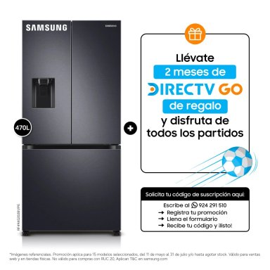 REFRIGERADORA SAMSUNG BOTTOM FREEZER NO FROST RF49A5202B1/PE 470 L - 1
