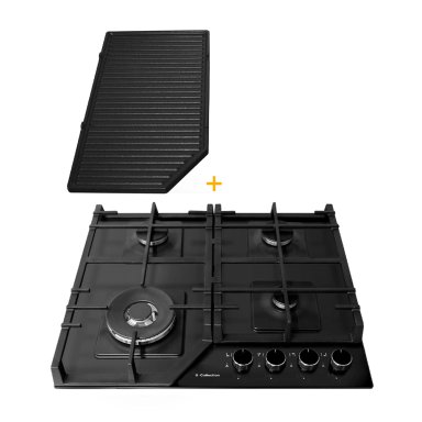 ENCIMERA A GAS SOLE VIDRIO TEMPLADO SOLCO066 + PARRILLA SOLPAR001 - 1
