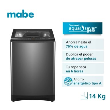 Lavadora automática 14kg Diamond gray Mabe LMA4120WDGBB0 - 1