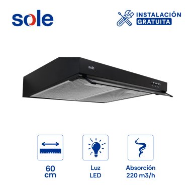 CAMPANA EXTRACTORA SOLE TURE96CO 60 CM NYX - 1