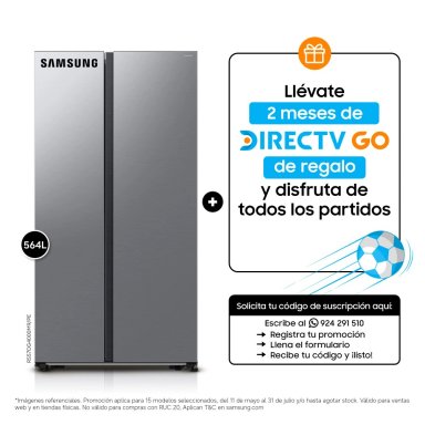 REFRIGERADORA SAMSUNG SIDE BY SIDE NO FROST RS57DG4000M9/PE 564 LT - 1