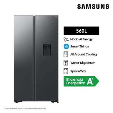 REFRIGERADORA SAMSUNG SIDE BY SIDE NO FROST RS57DG4100B4/PE 560 LT - 1