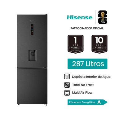 REFRIGERADORA HISENSE BOTTOM FREEZER NO FROST RB286N1MBA 287L - 1