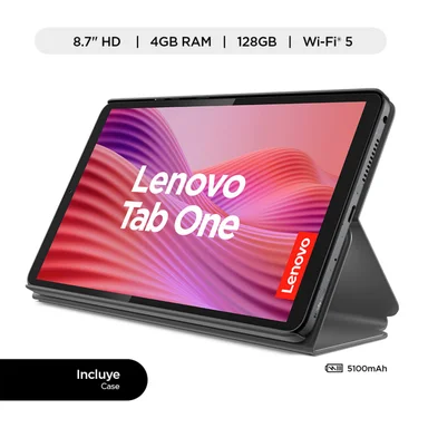 TABLET LENOVO TAB ONE 8.7” 128GB + FOLIO CASE - 1