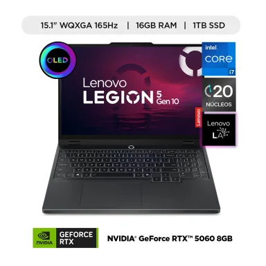 LAPTOP LENOVO LEGION 5I INTEL CORE I7 16GB 1TB SSD RTX5060 - 1